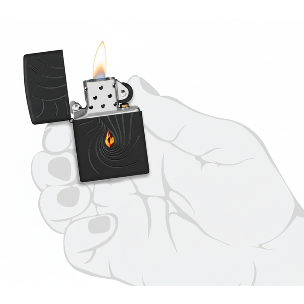 Zippo Crystal Waves Design Lighter