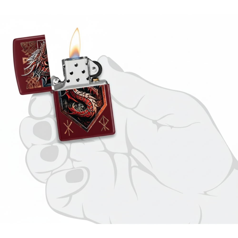 Zippo Dragon Shield Design Lighter