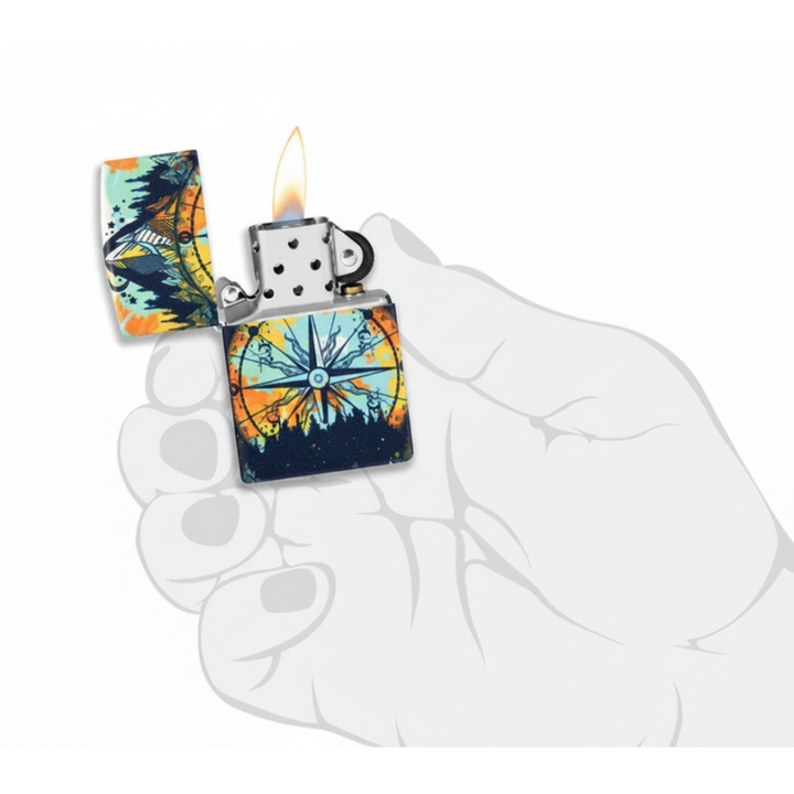 Zippo Compass Design Lighter