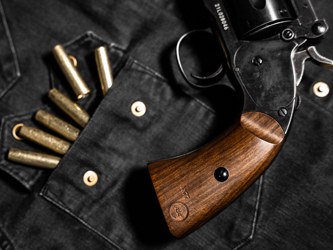 Schofield Nr. 3 Revolver - 4,5 mm Pellets - Altern schwarz