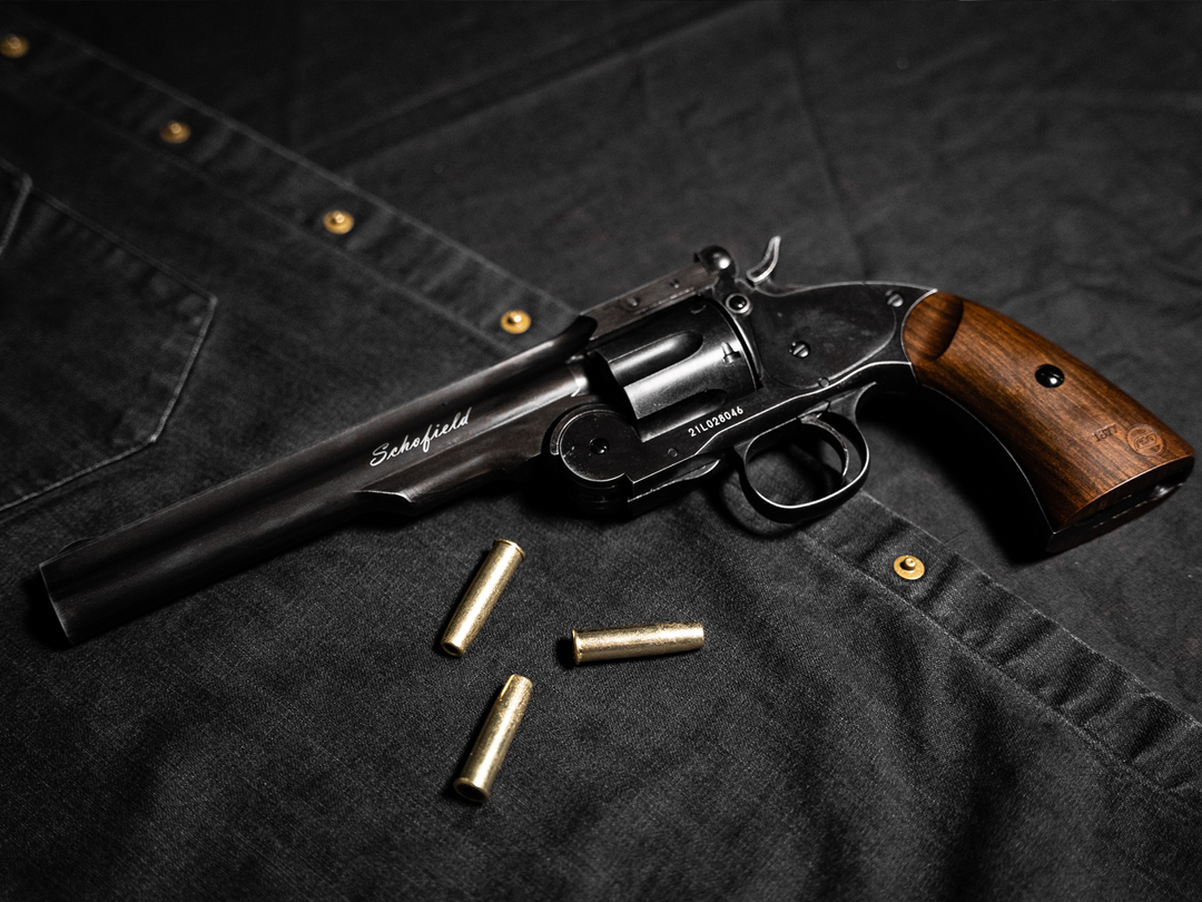 Schofield Nr. 3 Revolver - 4,5 mm Pellets - Altern schwarz