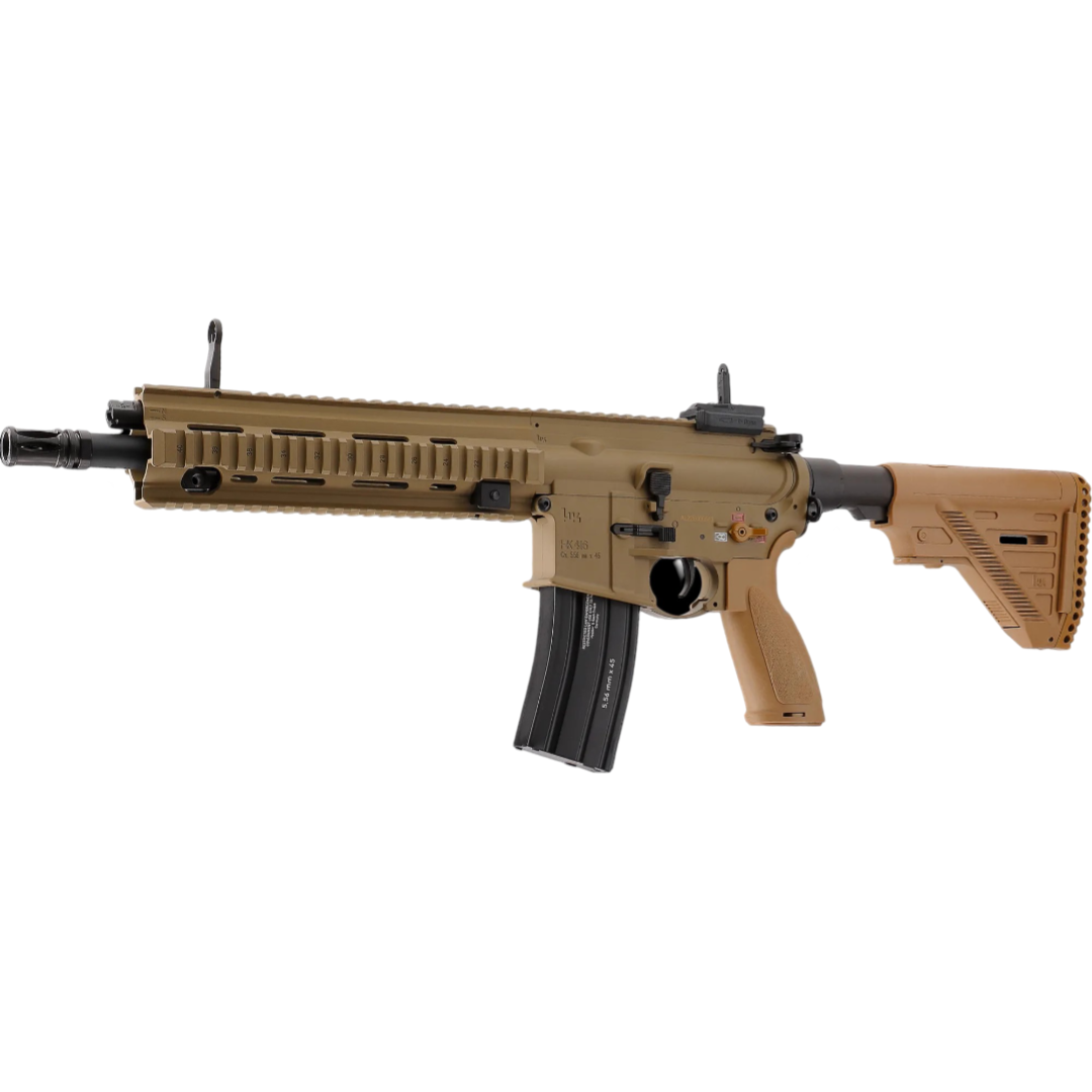 HK416 A5 Sportline Softgun-Gewehr – TAN – <tc>AEG</tc>