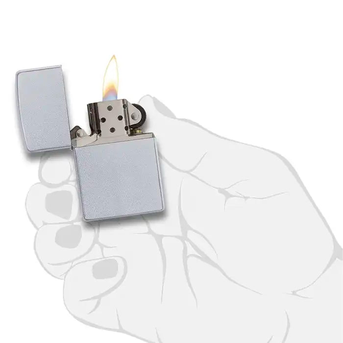 Zippo Lighter - Classic Satin Chrome