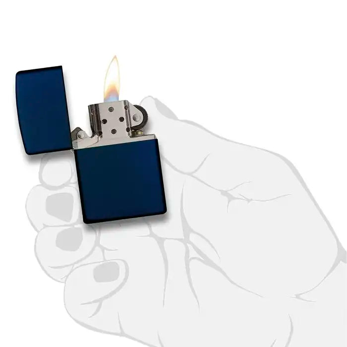 Zippo Lighter - Navy Blue (Navy Blue Matte)