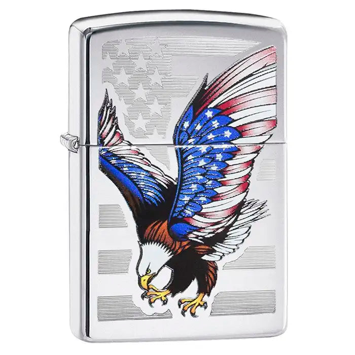 Zippo Lighter - Eagle USA Flag
