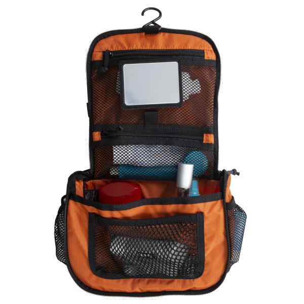 Travel Toiletry Bag - Orange / Black A