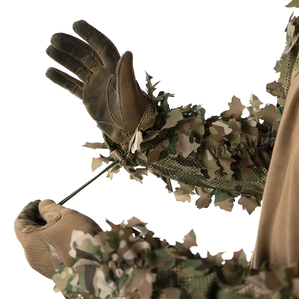 3D Ghillie / Kamuflasjedrakt 2.0 med Skulderfeste - Amber og Everglade - Game-On.no