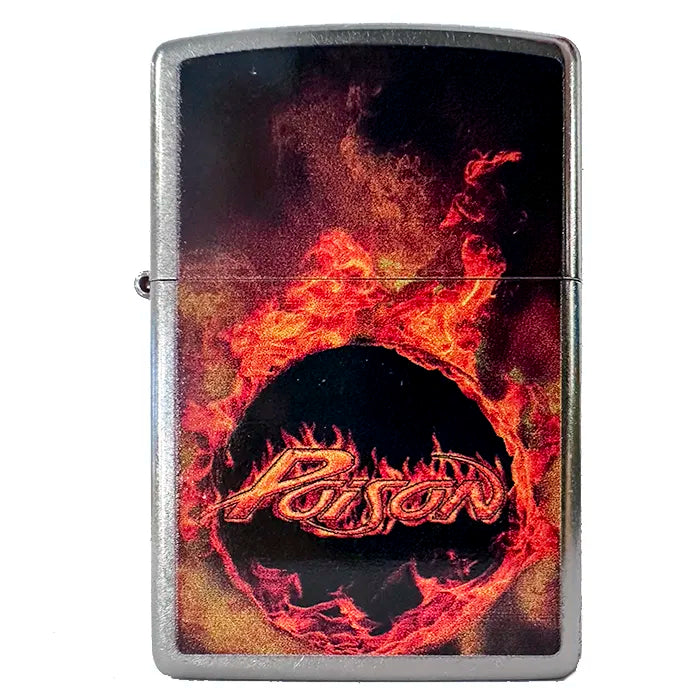 Zippo – Poison Flammelogo – Street Chrome Lighter