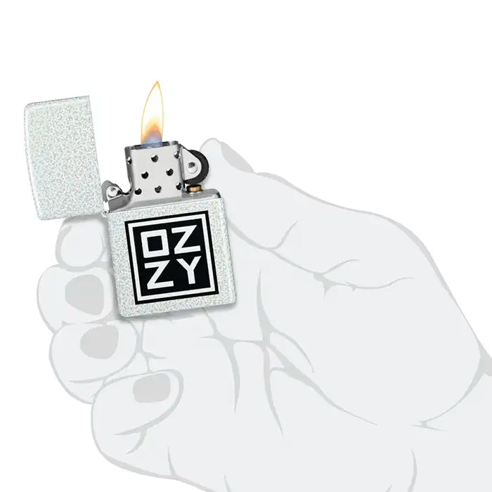 Zippo – Ozzy Osbourne „Ozzy Logo“ – Feuerzeug mit Glacier-Finish