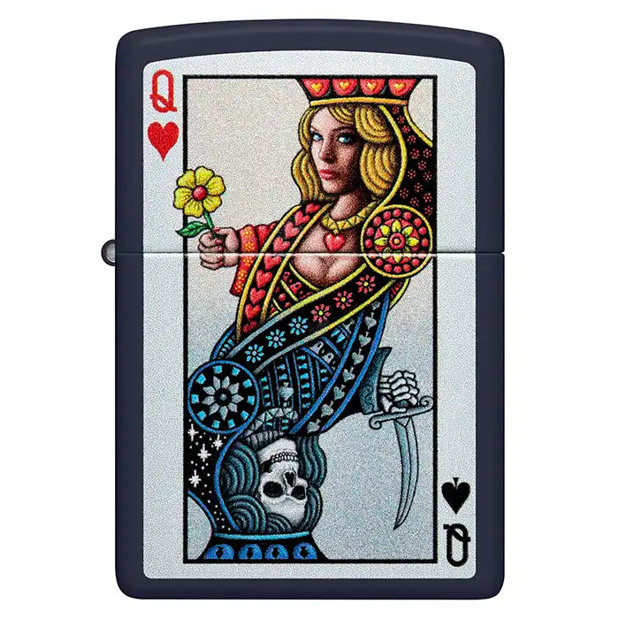 Zippo-Feuerzeug – Herzkönigin-Design