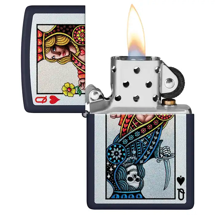 Zippo-Feuerzeug – Herzkönigin-Design