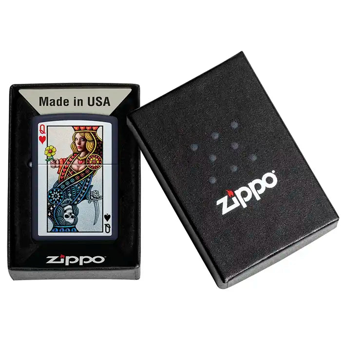 Zippo-Feuerzeug – Herzkönigin-Design