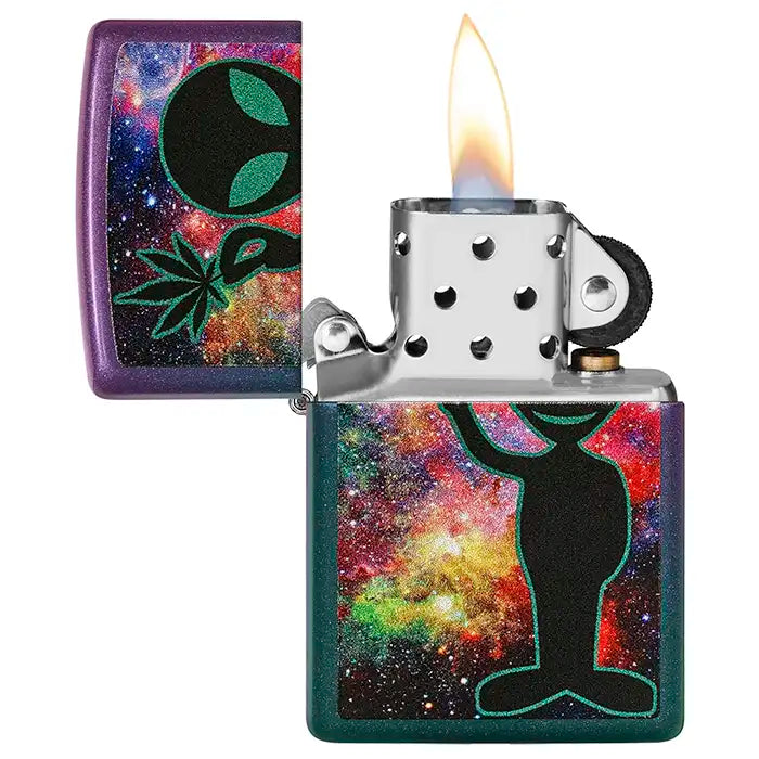 Zippo-Feuerzeug – Alien-Design schillernd