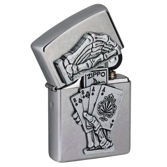 Zippo Lighter - 3D Dead Man's Hand Design