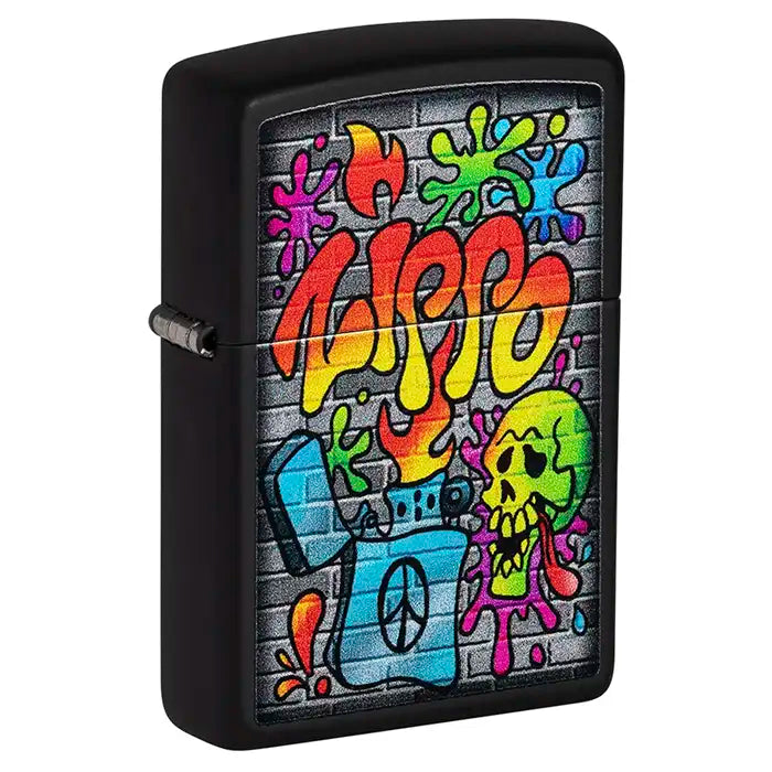 Zippo Lighter - Street Art Design