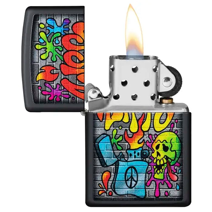 Zippo Lighter - Street Art Design
