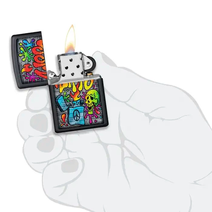 Zippo Lighter - Street Art Design