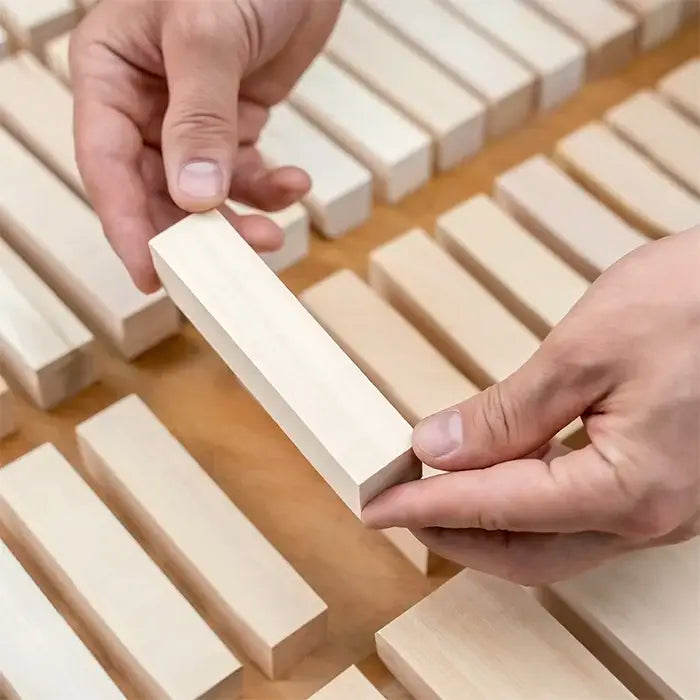 10 Rohlinge - Holzklötze zum Holzschneiden Lind