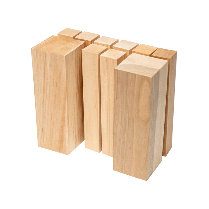 10 blanks - Wooden blocks for wood cutting Ortre