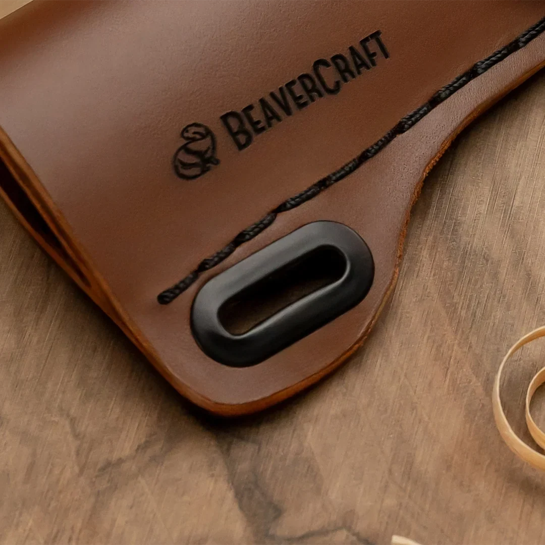 BeaverCraft C4S Spikkekniv m/Skinnslire - slire