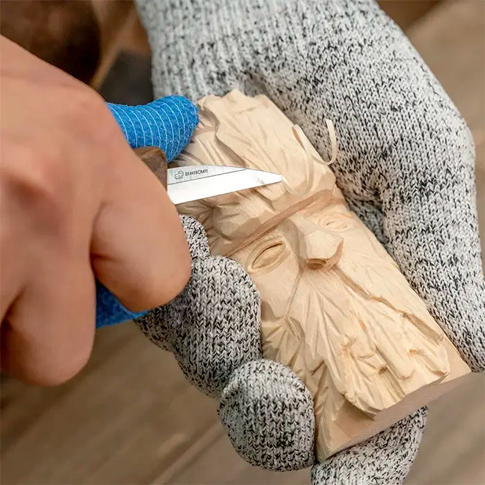 Deluxe Holzschnitzmesser-Set – Lederetui