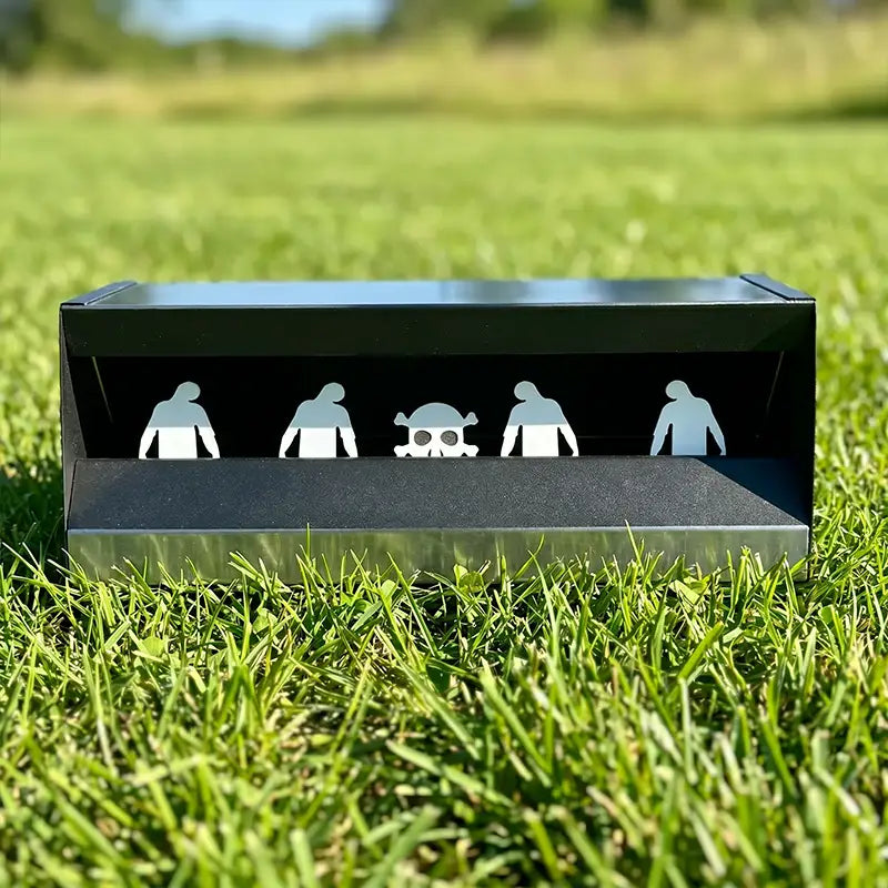 Magnetischer Kugelfänger mit Zombie-Silhouette – 4+1 Blinken