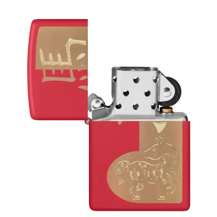 Zippo – Motiv „Jahr des Pferdes 2026“ – Feuerzeug