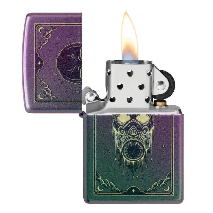 Zippo - Gas Mask Motif - Iridescent Lighter