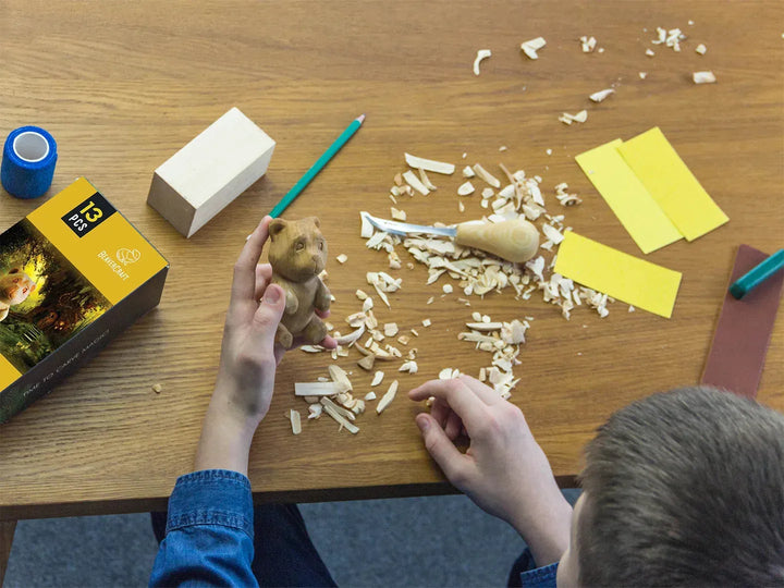 Bjørn Treskjæresett med alt Inkludert - Pakke - Game-On.no