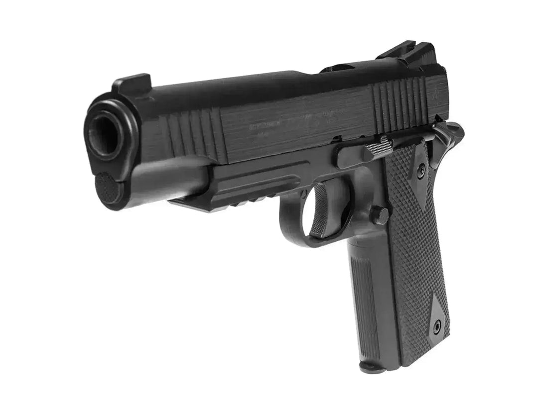 Softgun Colt 1911 Rail - Co2 Powered Softgun without Blowback - Black – GameOn.eu