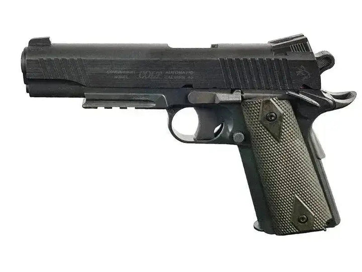 Colt 1911 Rail - Co2 drevet Softgun uten Blowback - Svart - Game-On.no