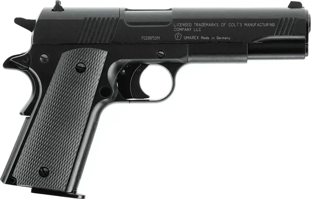 Colt Government 1911 A1 Black Luftpistol - 4.5mm - Game-On.no