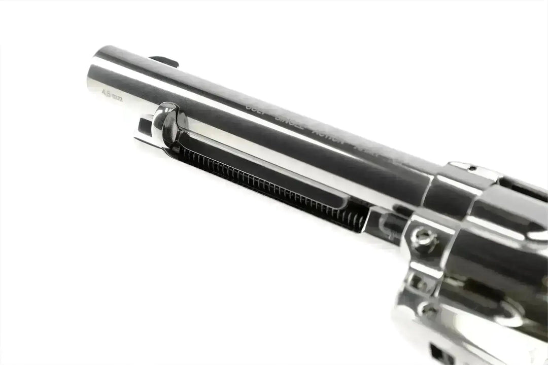 Colt Peacemaker SAA .45 - Nickel - 4.5mm Pellets Luftpistol - Game-On.no