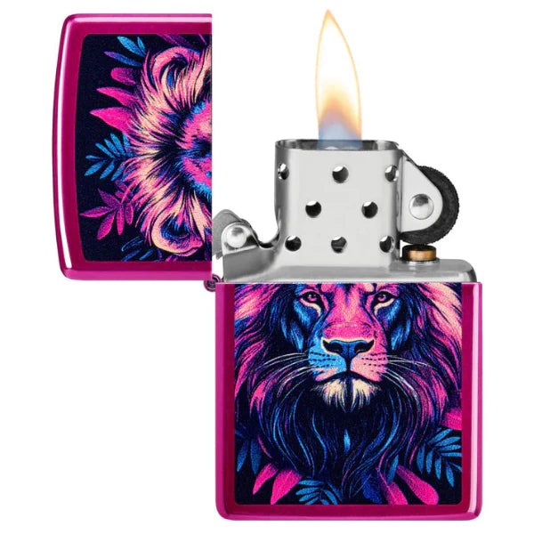 Zippo Multicolour Lion Design Lighter