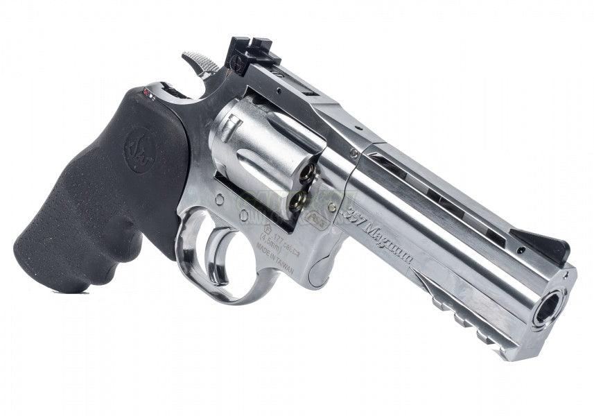 Dan Wesson 715 4inch Revolver - Sølv - 4.5mm Pellets - gameon.eu