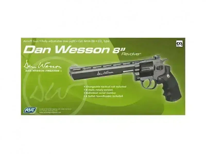 Dan Wesson 8 Co2 Softgun Revolver - Sort - Game-On.no