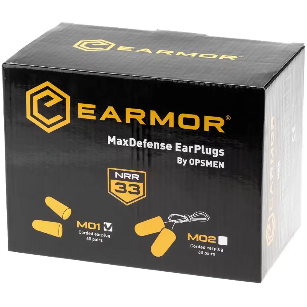Earmor – MaxDefense Ørepropper NRR33 – 60 par