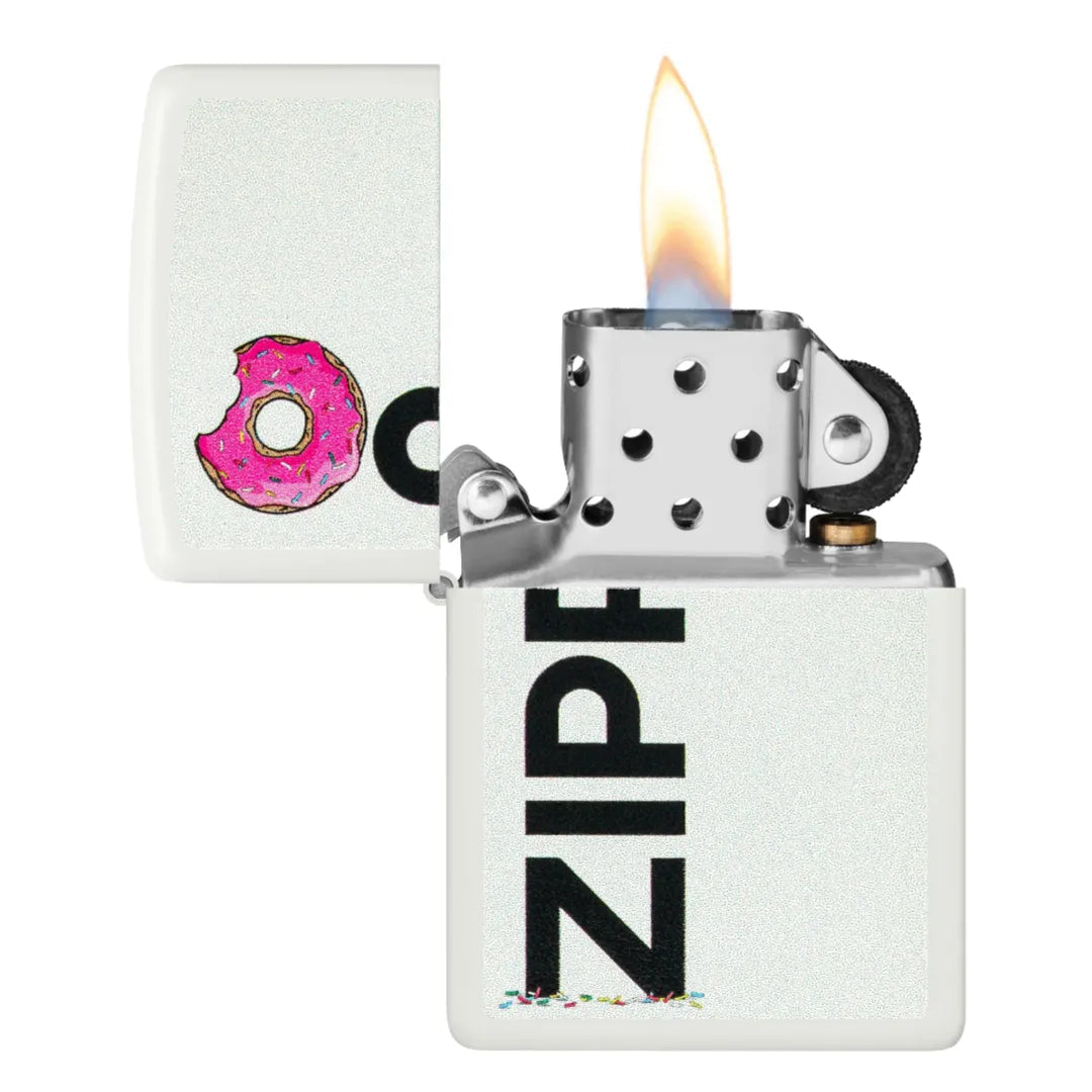 Frosted Doughnut Zippo Motiv - Game-On.no