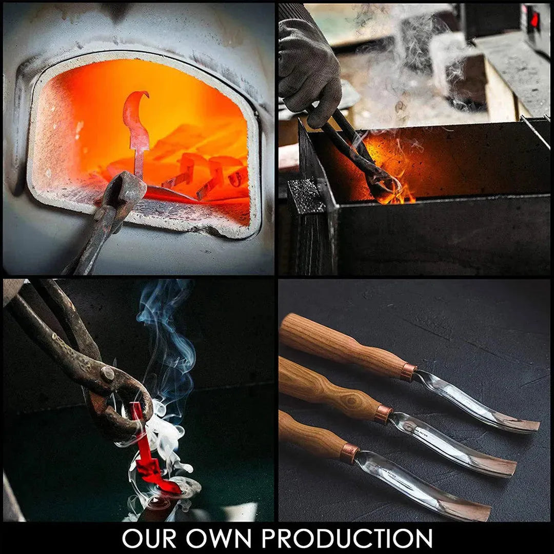 G7L/20 - Halvrundt Stemjern - Karbonstål Uthulingsjern - Game-On.no