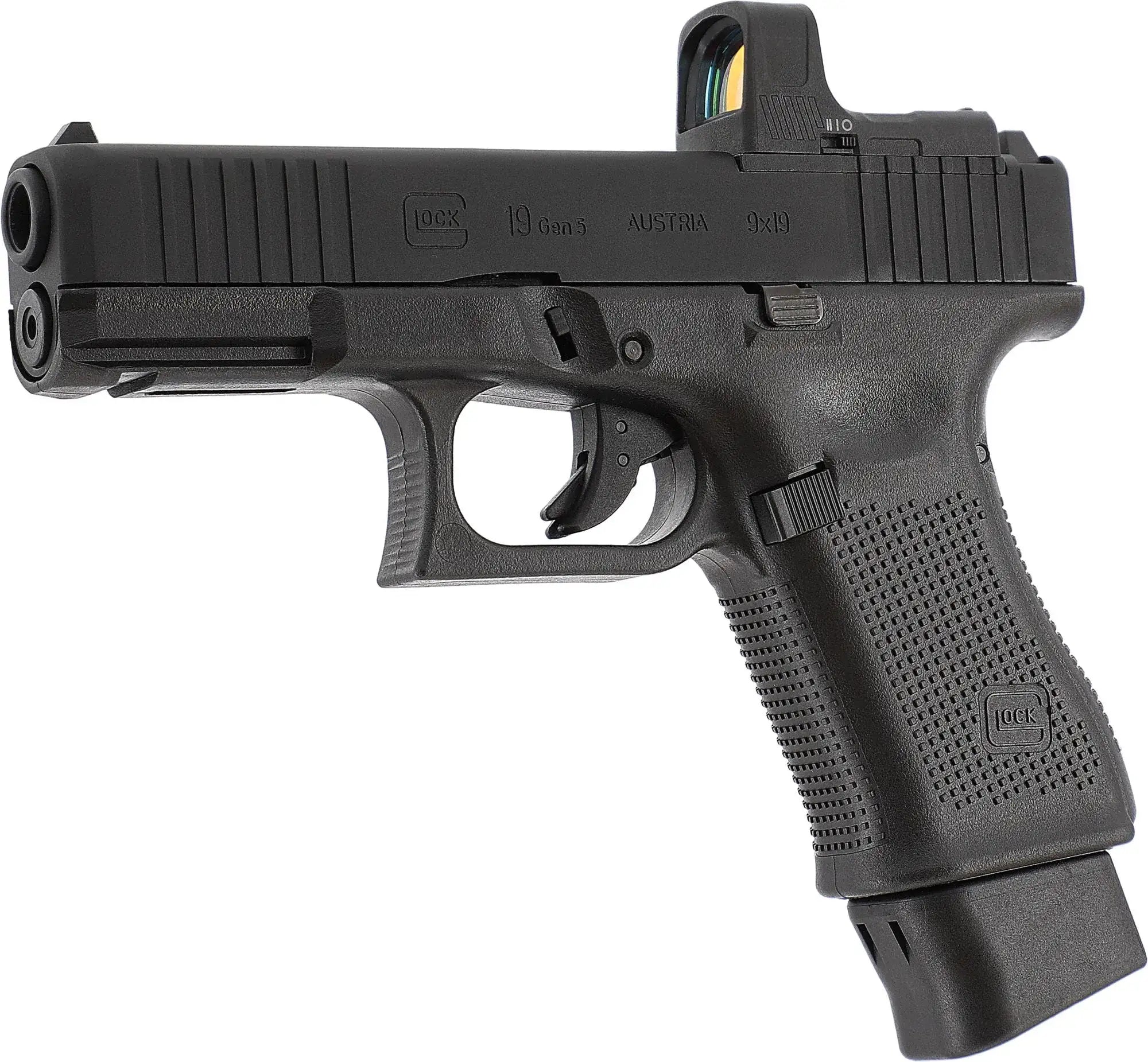 GLOCK 19 Gen5 MOS Airsoft pistol – CO₂, Blowback, Red dot ready