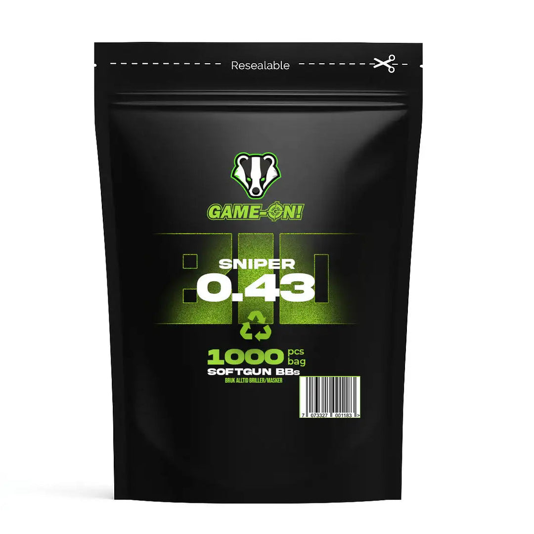 GO! Sniper BIO kuler - 0.43g - 1000stk - Game-On.no