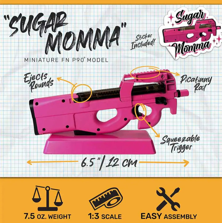Goatguns - Mini FN P90 Pink Limited Edition - Replika Modell - Game-On.no