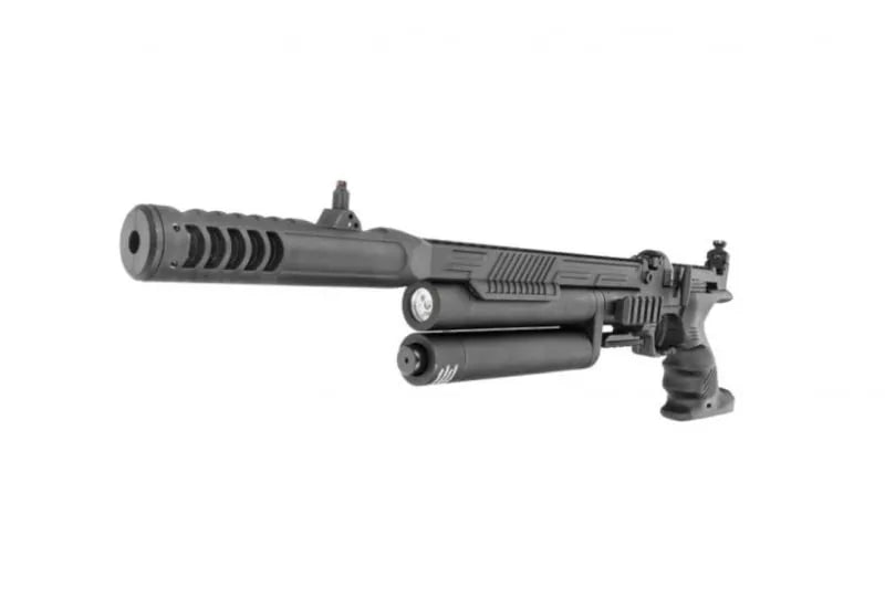 Hatsan Jet III - Svart PCP Luftpistol - 4.5mm Luftvåpen med Kolbe - Game-On.no