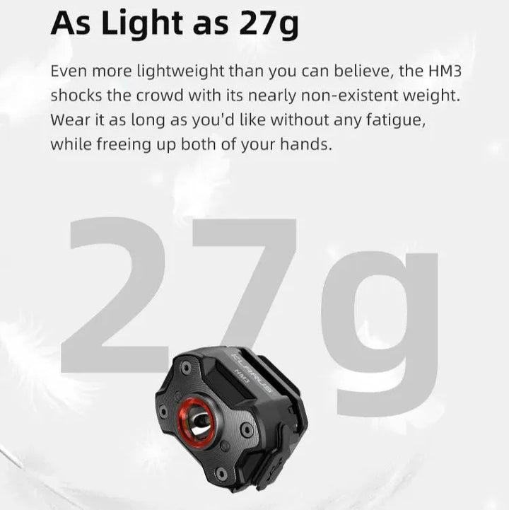 Klarus - HM3 - Vanntett Multifunksjon Hodelykt - 670 Lumen - Game-On.no