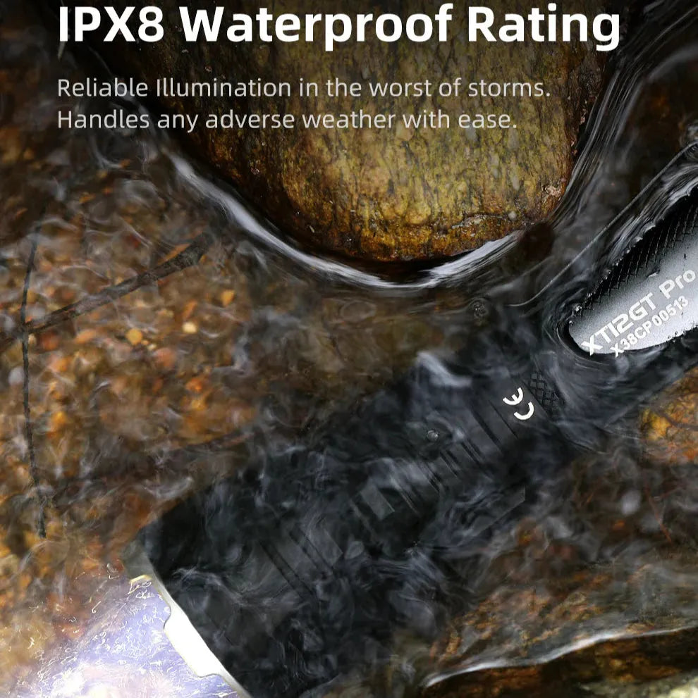 Klarus - XT12GT Pro - Solid IPX8 Taktisk Lommelykt - 1600 Lumen - Game-On.no