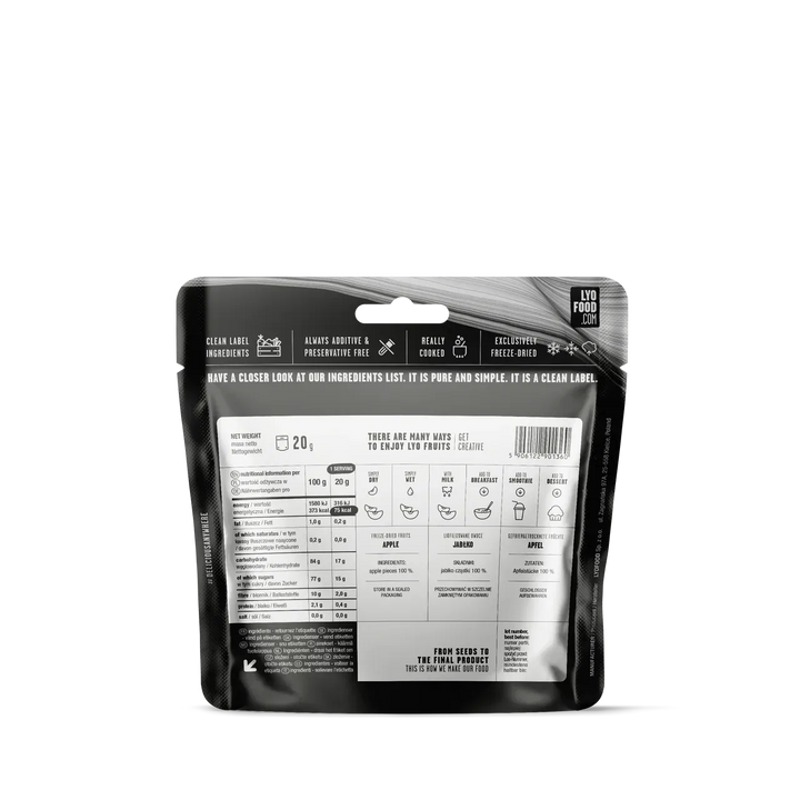 LYOFOOD – Frysetørkede eplebiter - Game-On.no