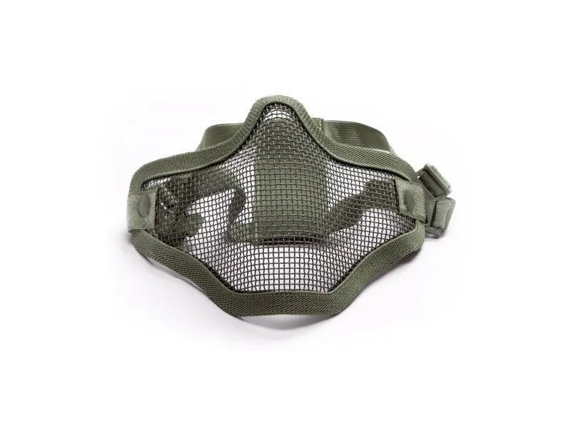 Mesh Maske med Gitter - Olive - Game-On.no