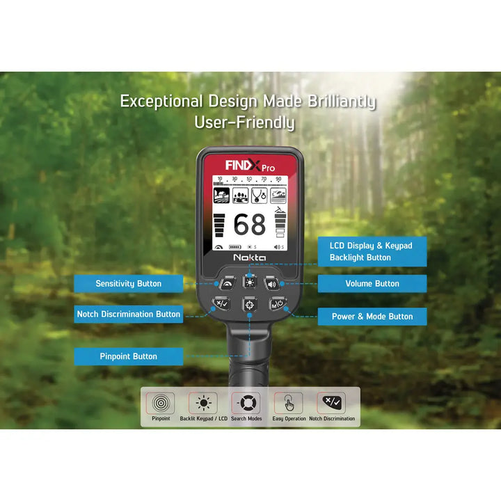 Nokta - FindX Pro Metal Detector - Complete Starter Pack