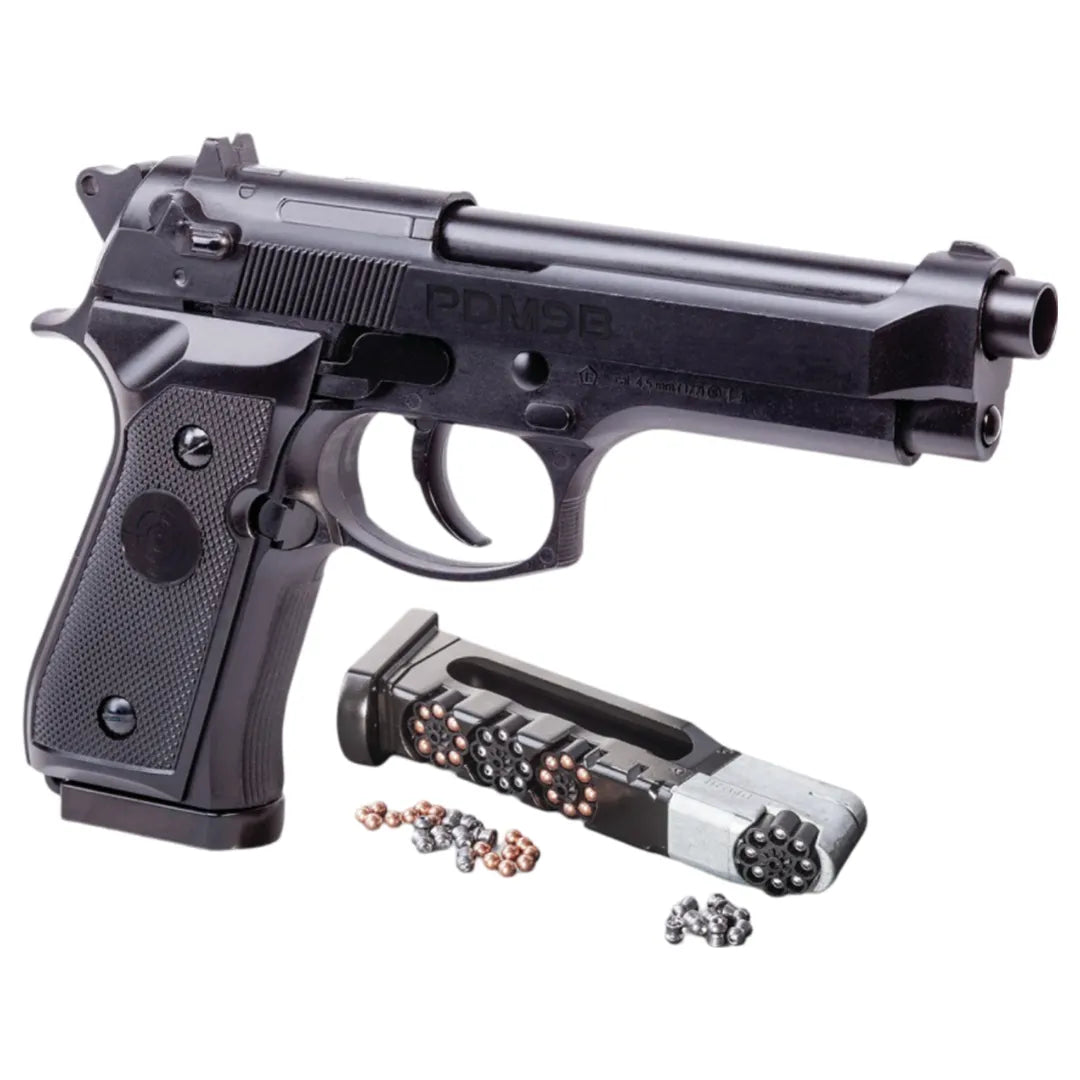 PDM9B Dual Ammo Luftpistol med Blowback - 4.5mm - Game-On.no