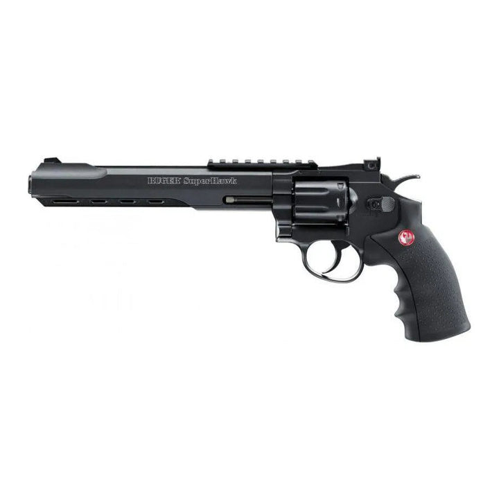 Ruger Super Hawk 8´ Co2 Drevet Softgun - Svart - KRAFTIG - Game-On.no